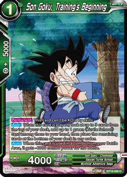 BT18-066C Son Goku, Training's Beginning