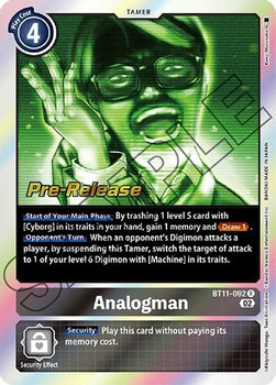 BT11-092R Analogman (Prerelease Stamp)