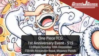 One Piece: 1st Anniversary Tournament (12:00pm Sunday 10th December)