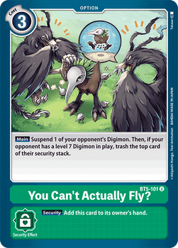 BT05-101U You Can't Actually Fly? (Prerelease Stamp)
