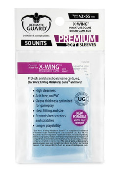 Ultimate Guard Premium Soft Sleeves for X-Wing (50) Sleeves (43x65mm)