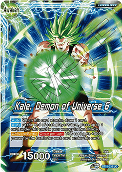 BT15-032UC Kale // Kale, Demon of Universe 6 (Prerelease Stamped)