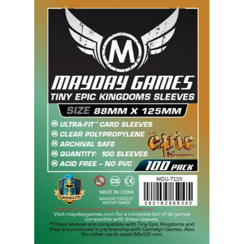 Mayday -  Custom Tiny Epic Kingdoms Sleeves (Pack of 100) - 88 X 125 MM
