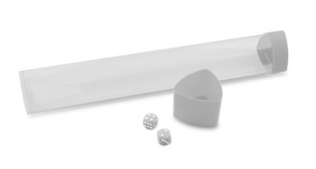BCW Clear Playmat Tube with White Caps/Dice