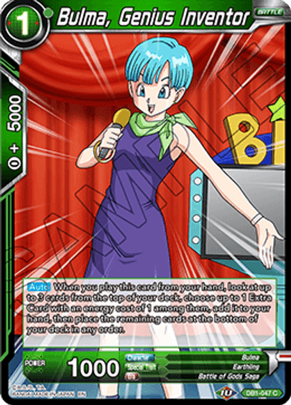 DB1-047C Bulma, Genius Inventor