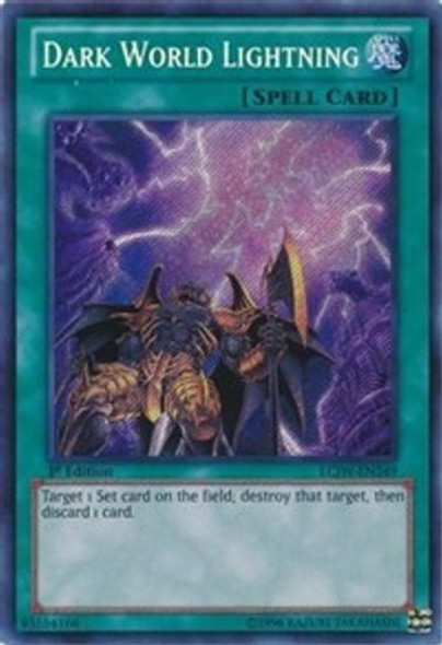 LCJW-EN249 Dark World Lightning (Secret Rare) <1st>