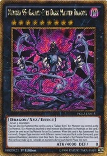 PGL2-EN015 Number 95: Galaxy-Eyes Dark Matter Dragon (Gold Secret Rare) <1st>