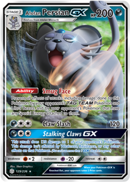 SM12-CEC-129/236UR Alolan Persian GX (Holo)