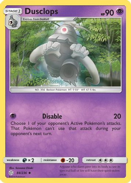 SM12-CEC-084/236UC Dusclops (Reverse Holo)