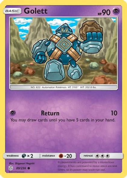 SM12-CEC-089/236C Golett (Reverse Holo)