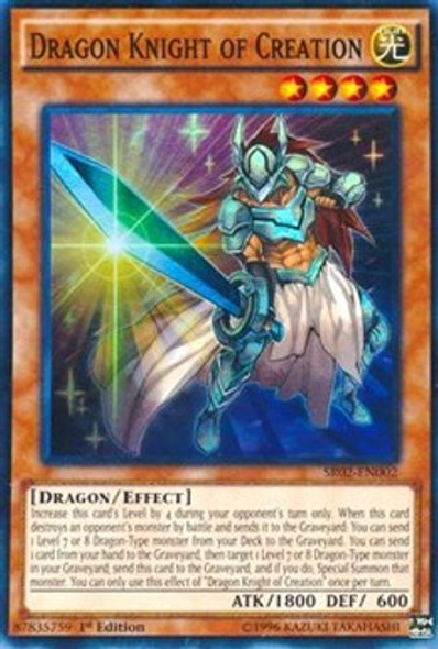 SR02-EN002 Dragon Knight of Creation (Super Rare) <1st>