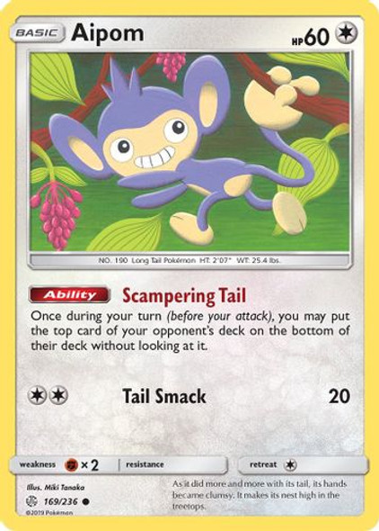 SM12-CEC-169/236C Aipom (Reverse Holo)