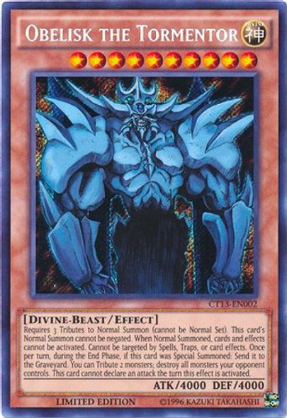 CT13-EN002 Obelisk the Tormentor (Secret Rare) <Ltd>