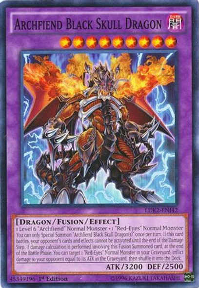 LDK2-ENJ42 Archfiend Black Skull Dragon (Common) <Unl>