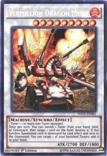 INOV-EN081 Vermillion Dragon Mech (Secret Rare) <1st>