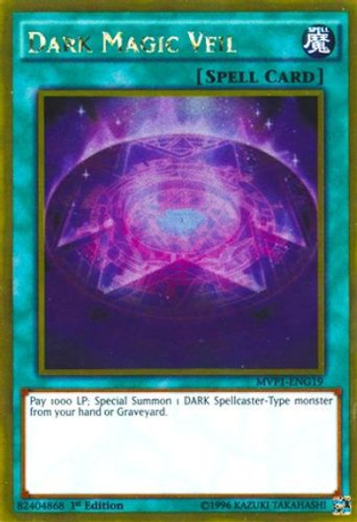 MVP1-ENG19 Dark Magic Veil (Gold Rare) <1st>