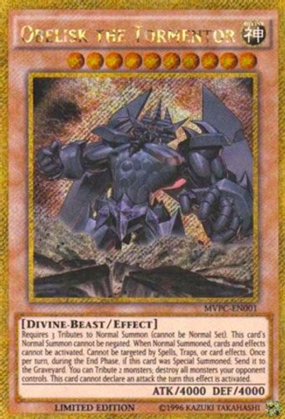 MVPC-EN001 Obelisk the Tormentor (Gold Secret Rare) <Ltd>