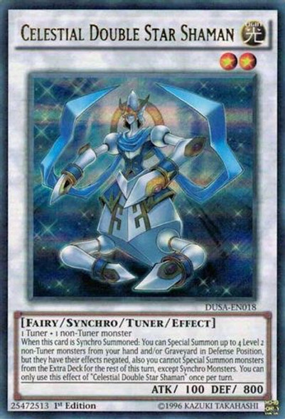 DUSA-EN018 Celestial Double Star Shaman (Ultra Rare) <1st>
