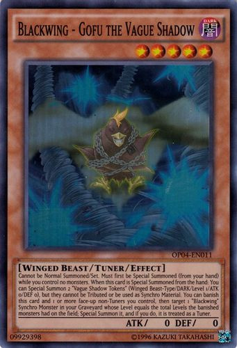 OP04-EN011 Blackwing - Gofu the Vague Shadow (Super Rare) <Unl>