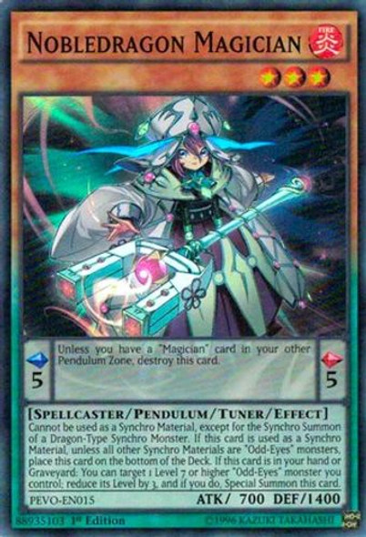 PEVO-EN015 Nobledragon Magician (Super Rare) <1st>