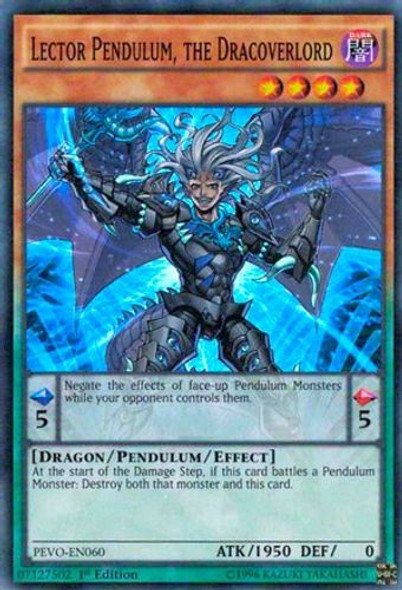 PEVO-EN060 Lector Pendulum, the Dracoverlord (Super Rare) <1st>