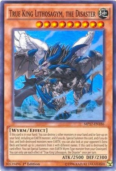 MP17-EN186 True King Lithosagym, the Disaster (Super Rare) <1st>