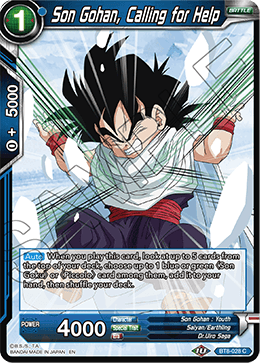 BT08-028C Son Gohan, Calling for Help Foil