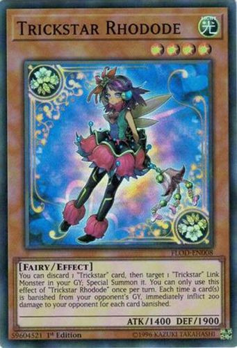 FLOD-EN008 Trickstar Rhodode (Super Rare) <Unl>