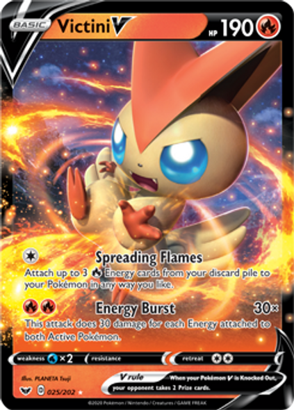 SWSH01-025/202SR Victini V