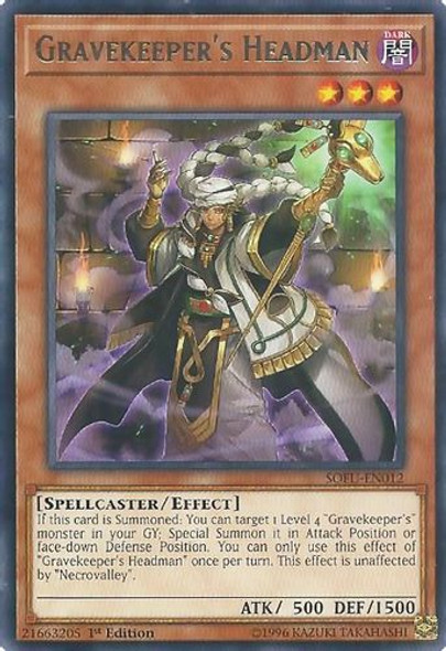 SOFU-EN012 Gravekeeper's Headman (Rare) <1st>