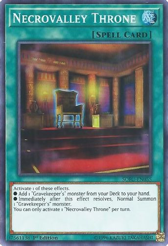 SOFU-EN055 Necrovalley Throne (Super Rare) <1st>