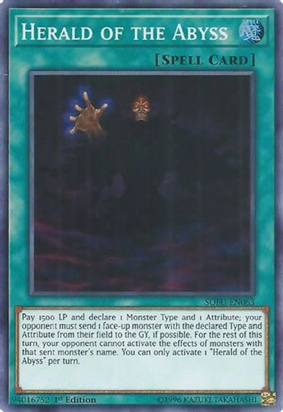 SOFU-EN063 Herald of the Abyss (Super Rare) <1st>