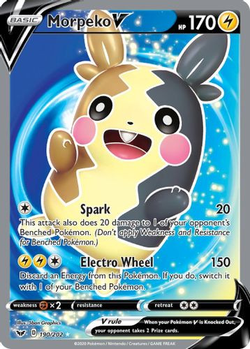 [SWSH01][SSH-190/202UR] Morpeko V (Full Art) (Holo)