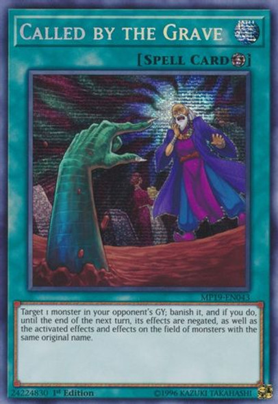 MP19-EN043 Called by the Grave (Prismatic Secret Rare) <1st>