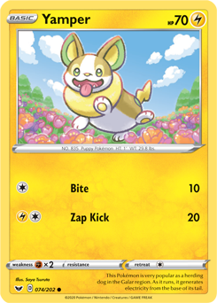 [SWSH01][SSH-074/202C] Yamper (Reverse Holo)