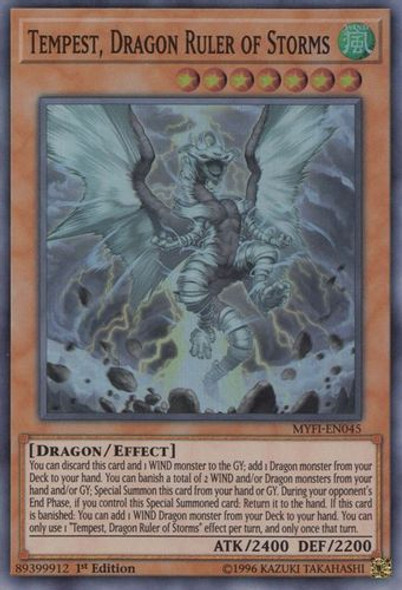 MYFI-EN045 Tempest, Dragon Ruler of Storms (Super Rare) <1st>