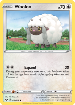 [SWSH01][SSH-152/202C] Wooloo (Reverse Holo)