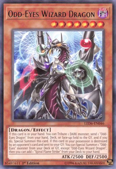 LED6-EN046 Odd-Eyes Wizard Dragon (Rare) <1st>