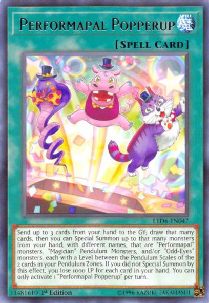 LED6-EN047 Performapal Popperup (Rare) <1st>