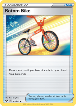 [SWSH01][SSH-181/202UC] Rotom Bike (Reverse Holo)