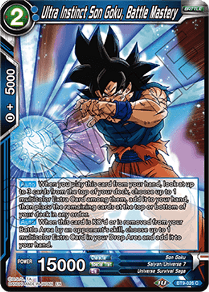 BT09-026C Ultra Instinct Son Goku, Battle Mastery