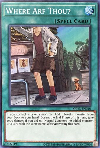 OP13-EN010 Where Arf Thou? (Super Rare) <Unl>