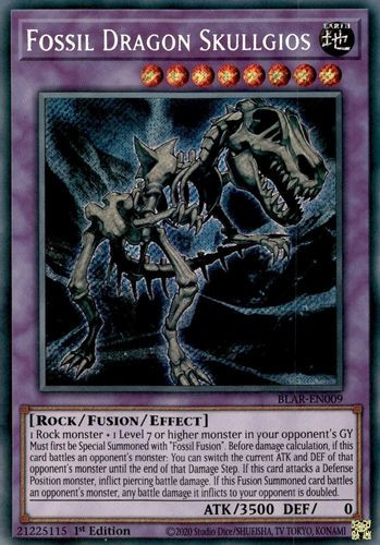 BLAR-EN009 Fossil Dragon Skullgios (Secret Rare) <1st>