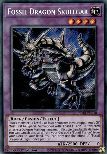 BLAR-EN010 Fossil Dragon Skullgar (Secret Rare) <1st>