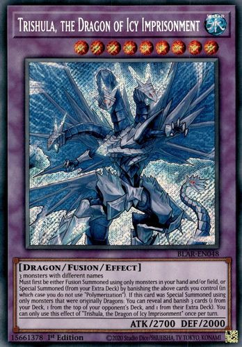 BLAR-EN048 Trishula, the Dragon of Icy Imprisonment (Secret Rare) <1st>