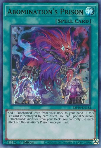 MP20-EN182 Abomination's Prison (Ultra Rare) <1st>