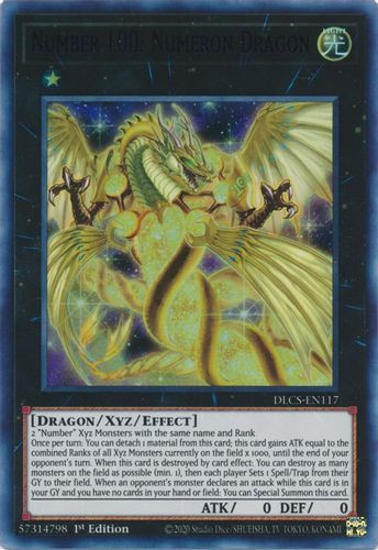 DLCS-EN117 Number 100: Numeron Dragon (Purple Ultra Rare) <1st>