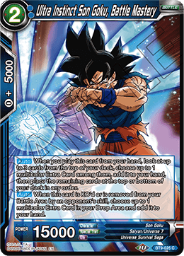 BT09-026C Ultra Instinct Son Goku, Battle Mastery Foil