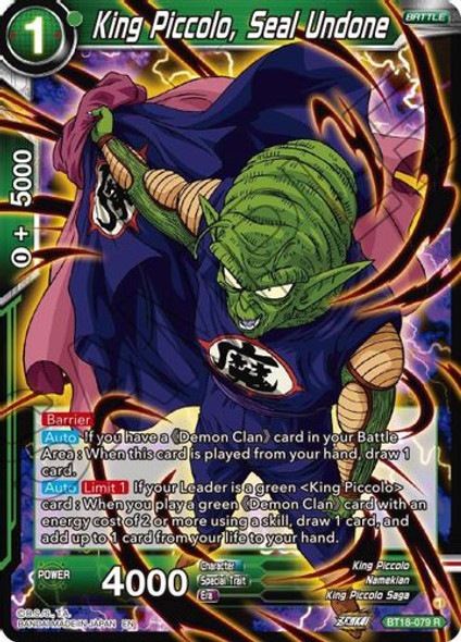 BT18-079R King Piccolo, Seal Undone