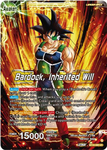 BT18-089UC Bardock's Crew // Bardock, Inherited Will